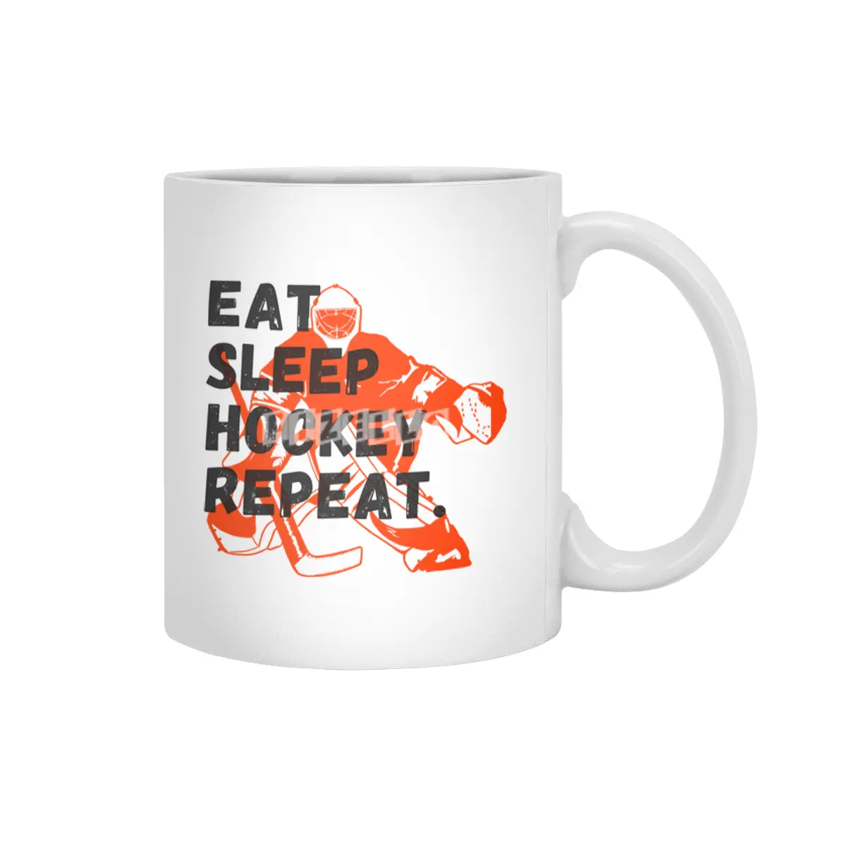 vintage distressed eat sleep ice hockey repeat sports lovers, players, fans and coaches graphic Beyaz Kupa