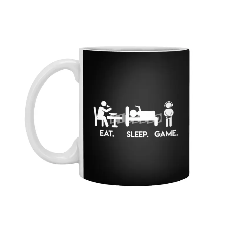 GAMERS LIFE  Funny Eat Sleep Game Video Gamer  Great Gaming Gift Beyaz Kupa