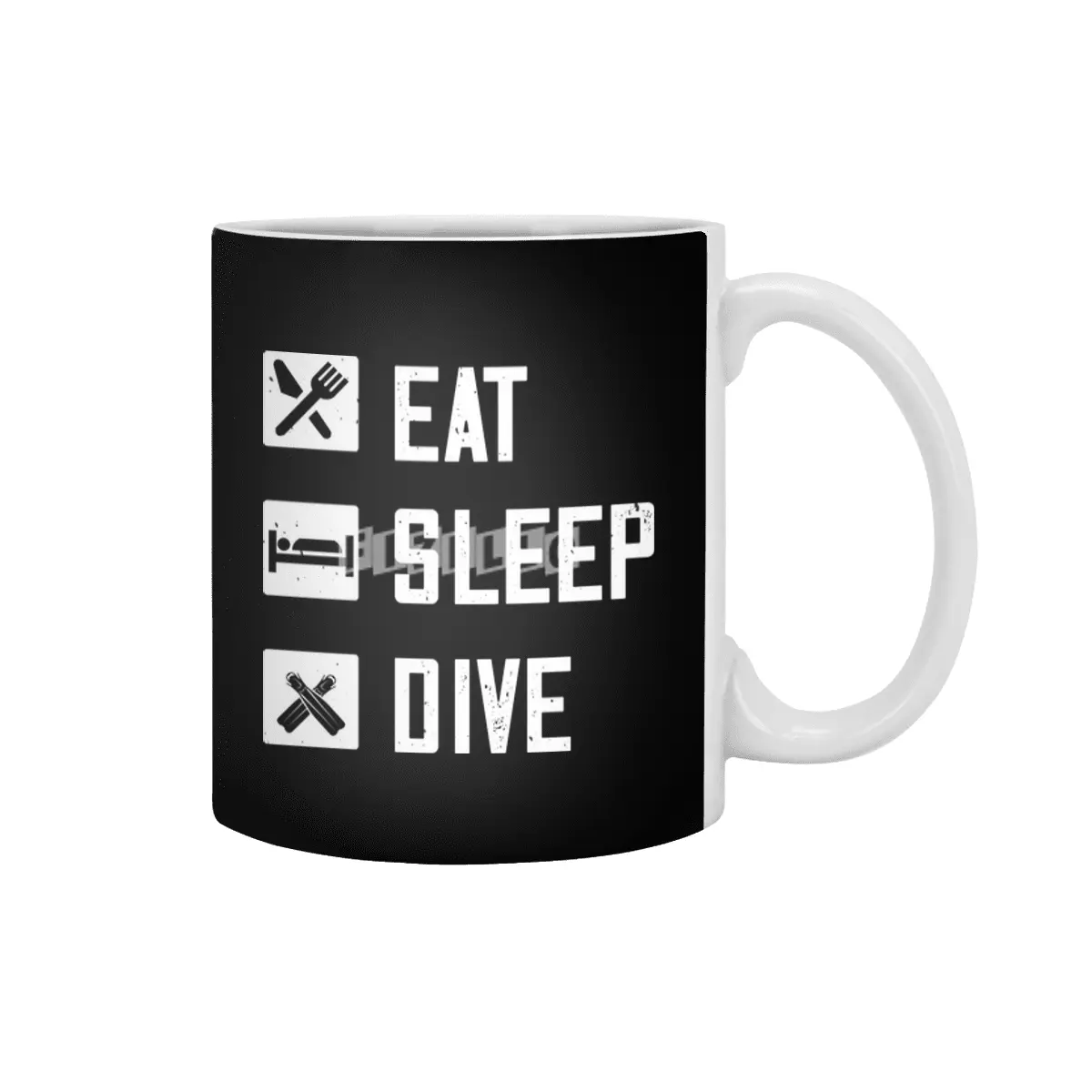 Diving - Eat Sleep Dive Beyaz Kupa