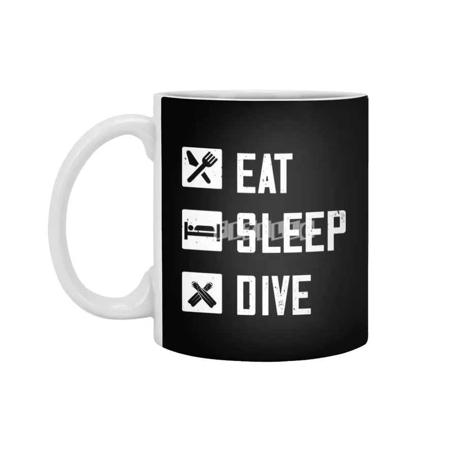 Diving - Eat Sleep Dive Beyaz Kupa