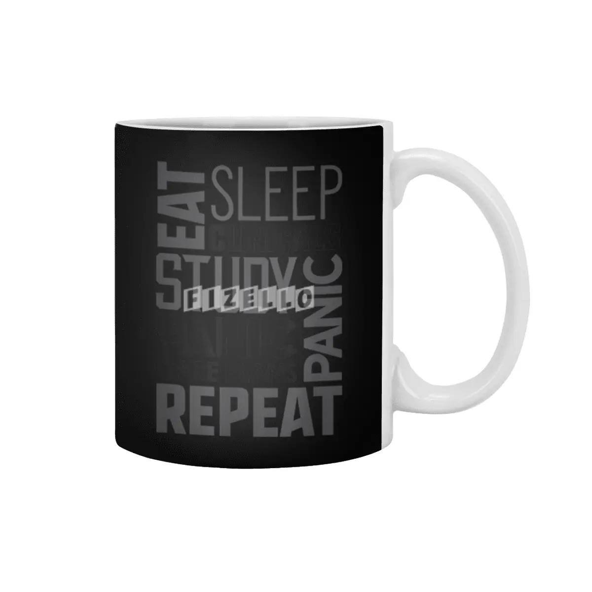 Funny School Nurse Shirts Eat Sleep Repeat Nursing Students Beyaz Kupa
