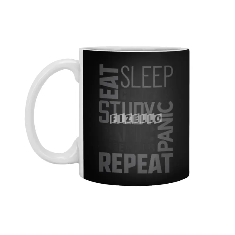 Funny School Nurse Shirts Eat Sleep Repeat Nursing Students Beyaz Kupa