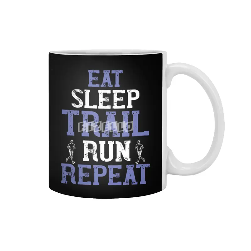 Running - Eat sleep trail run repeat Beyaz Kupa