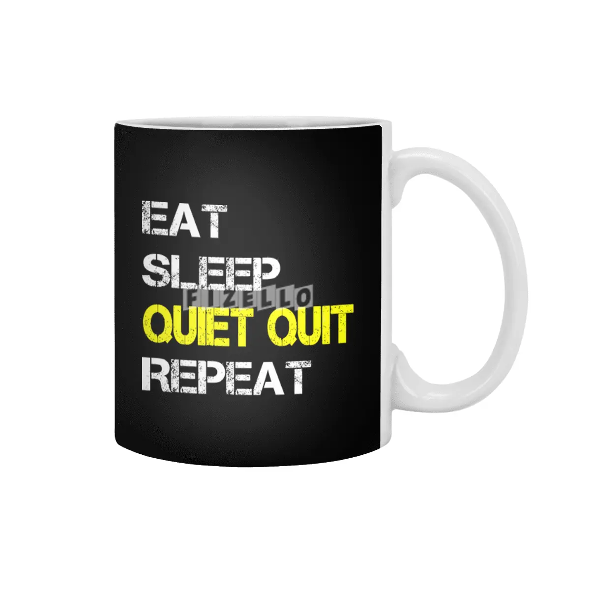 Quiet Quitting trend, Quiet quit, Eat sleep repeat Beyaz Kupa