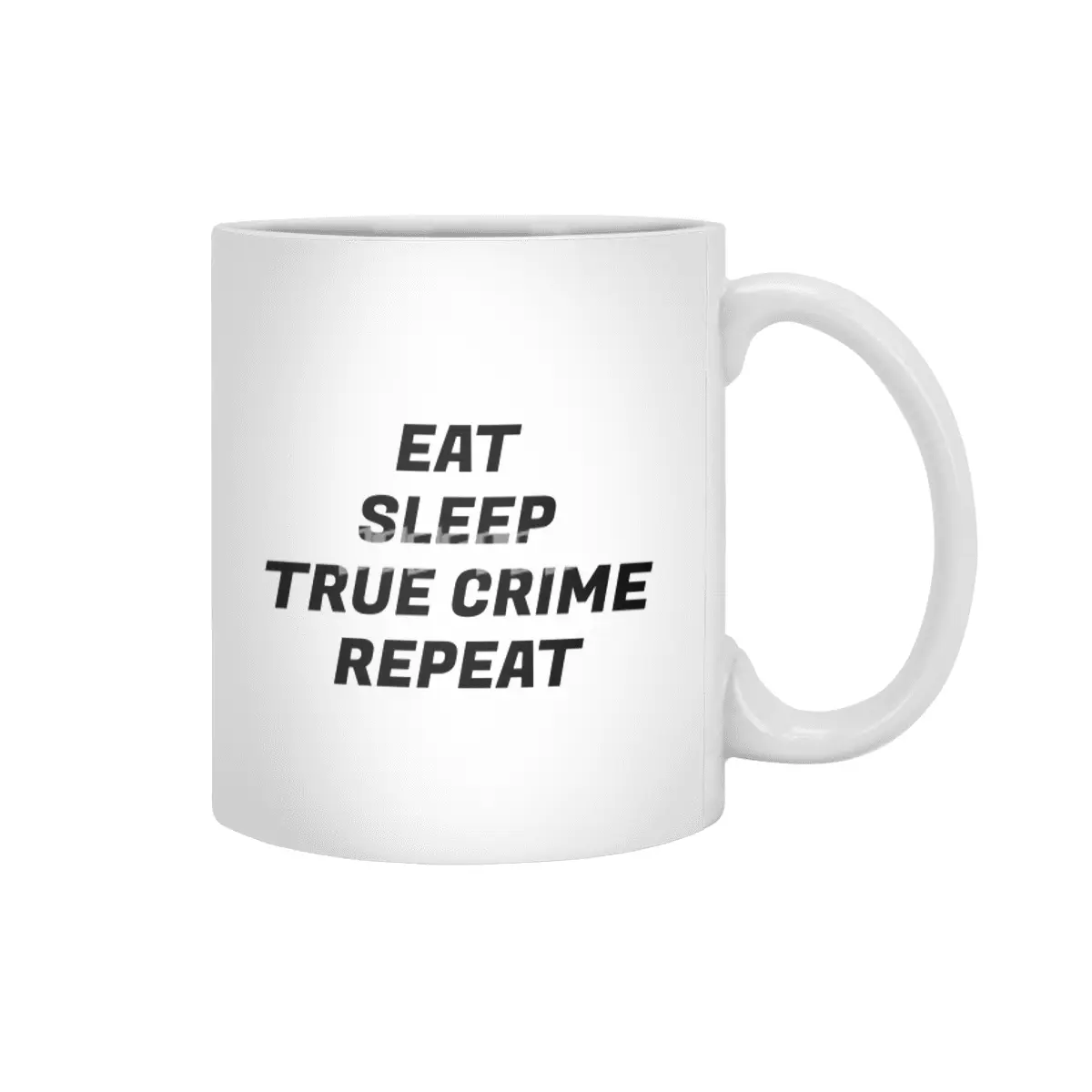 Podcast Day - Eat Sleep True Crime Repeat Beyaz Kupa