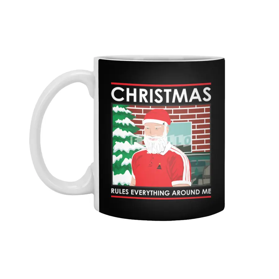 Christmas Rules Everything Around Me Beyaz Kupa