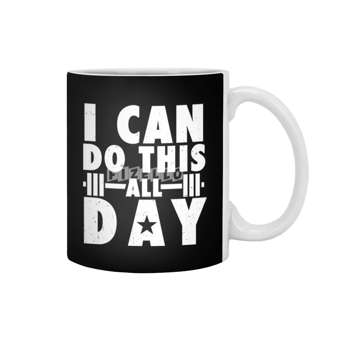 All day Workout Training Gym Fitness Motivational Beyaz Kupa
