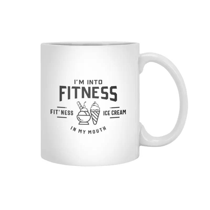 I'm Into Fitness Fit'ness Ice Cream In My Mouth Beyaz Kupa