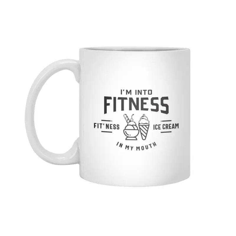 I'm Into Fitness Fit'ness Ice Cream In My Mouth Beyaz Kupa