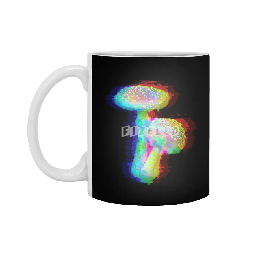 Holographic Mushroom Beyaz Kupa