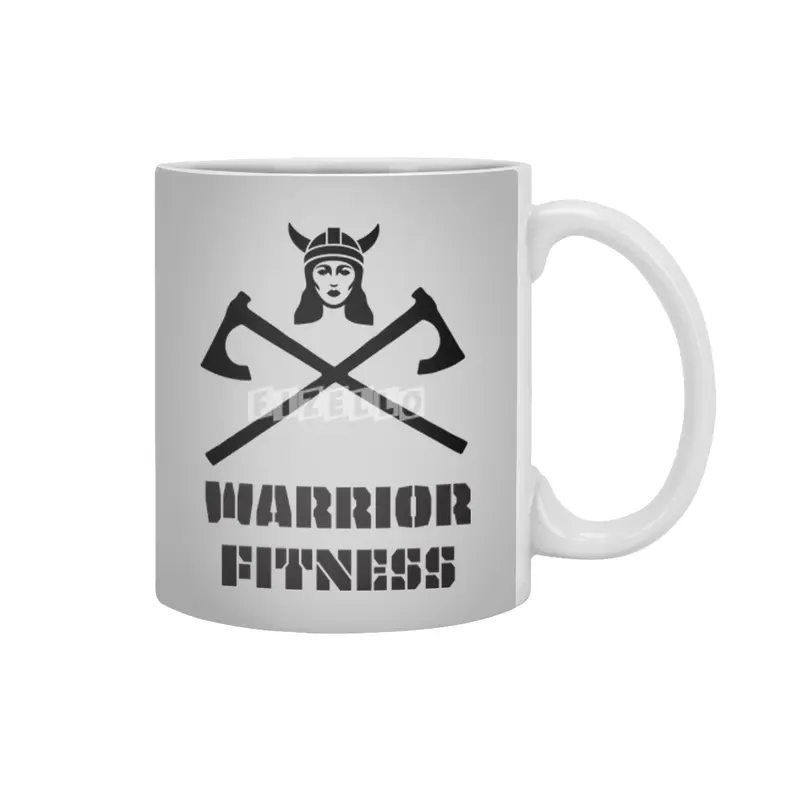 Warrior Fitness Women's Design Beyaz Kupa