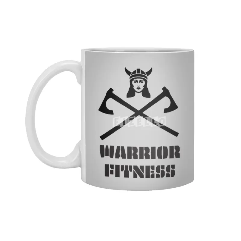 Warrior Fitness Women's Design Beyaz Kupa