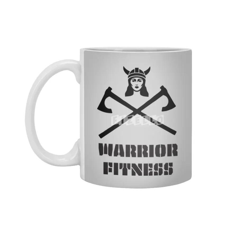 Warrior Fitness Women's Design Beyaz Kupa