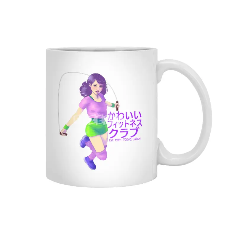 Kawaii Fitness Club Beyaz Kupa