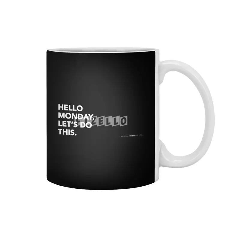 National Fitness Day Mug Beyaz Kupa
