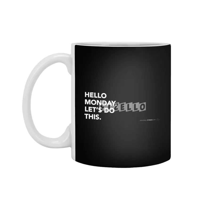 National Fitness Day Mug Beyaz Kupa