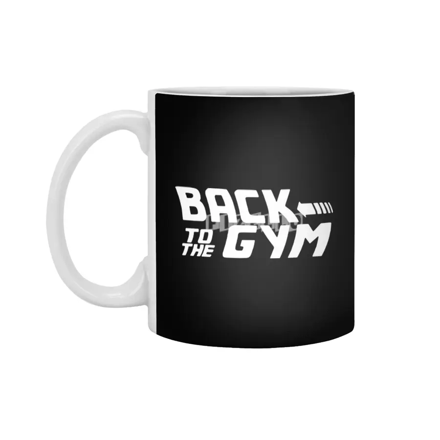 New Men_s Back To The Gym Black MMA Fitness muscle workout Tee workout gym Beyaz Kupa