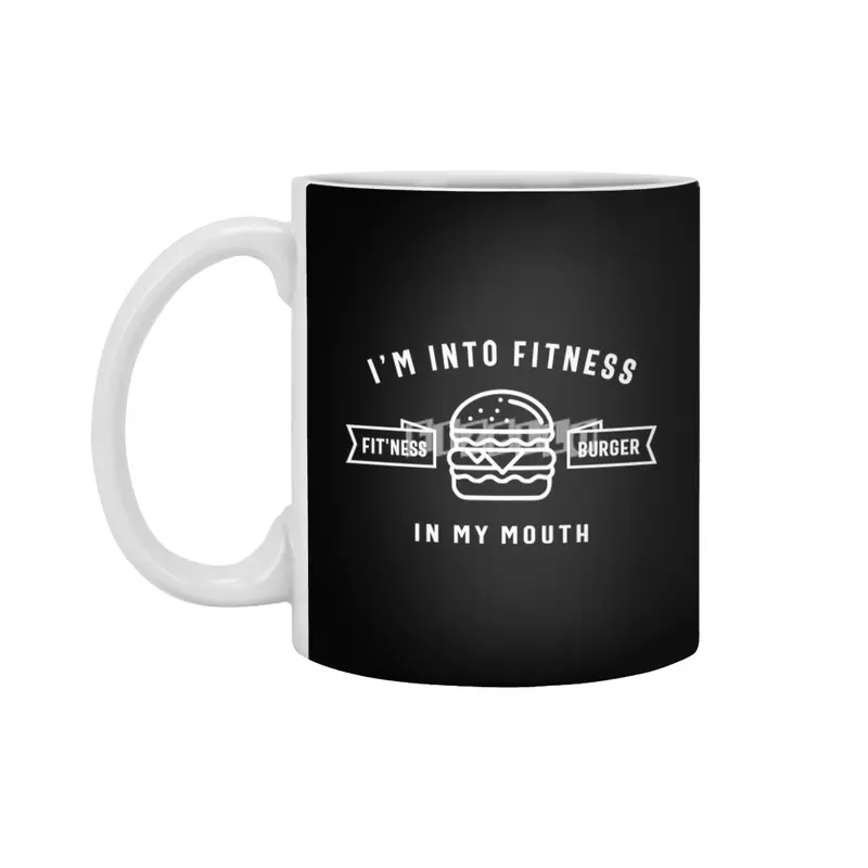 I'm Into Fitness Fit'ness Burger In My Mouth Beyaz Kupa