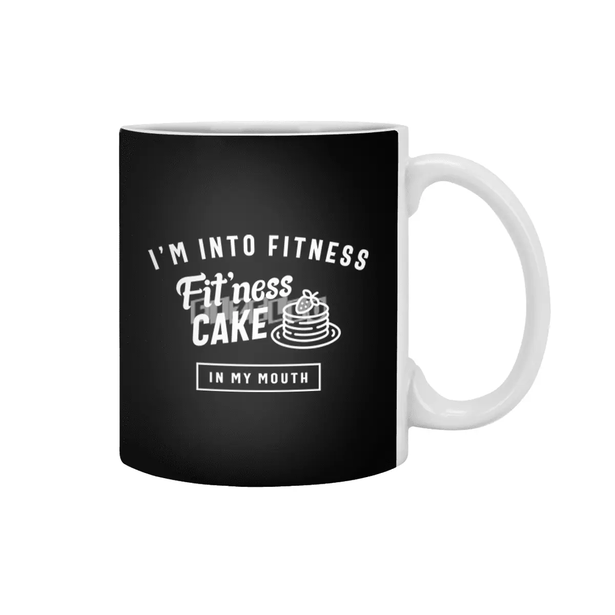 I'm Into Fitness Fit'ness Cake In My Mouth Beyaz Kupa