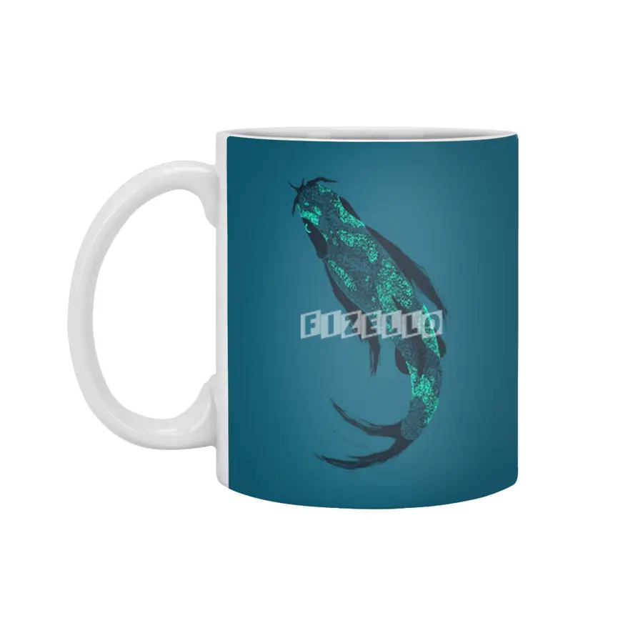 Don't Be Koi - Teal Beyaz Kupa