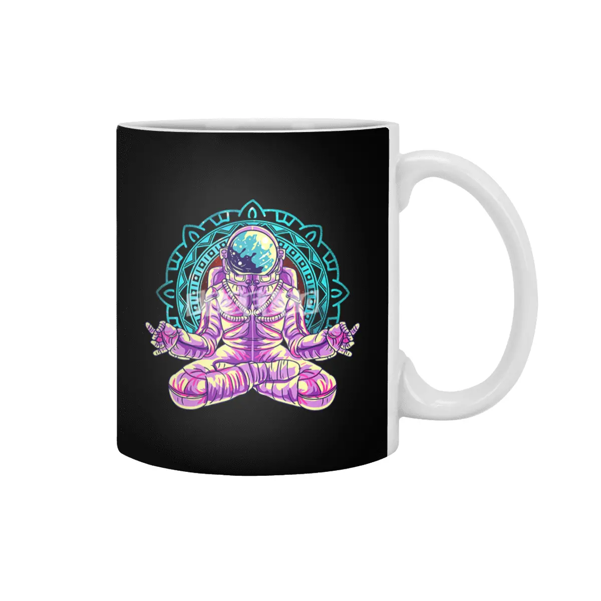 astronaut yoga lotus pose meditation tantra pilates namaste Beyaz Kupa