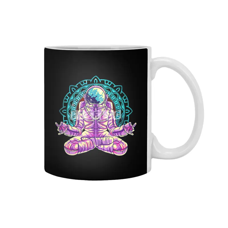 astronaut yoga lotus pose meditation tantra pilates namaste Beyaz Kupa
