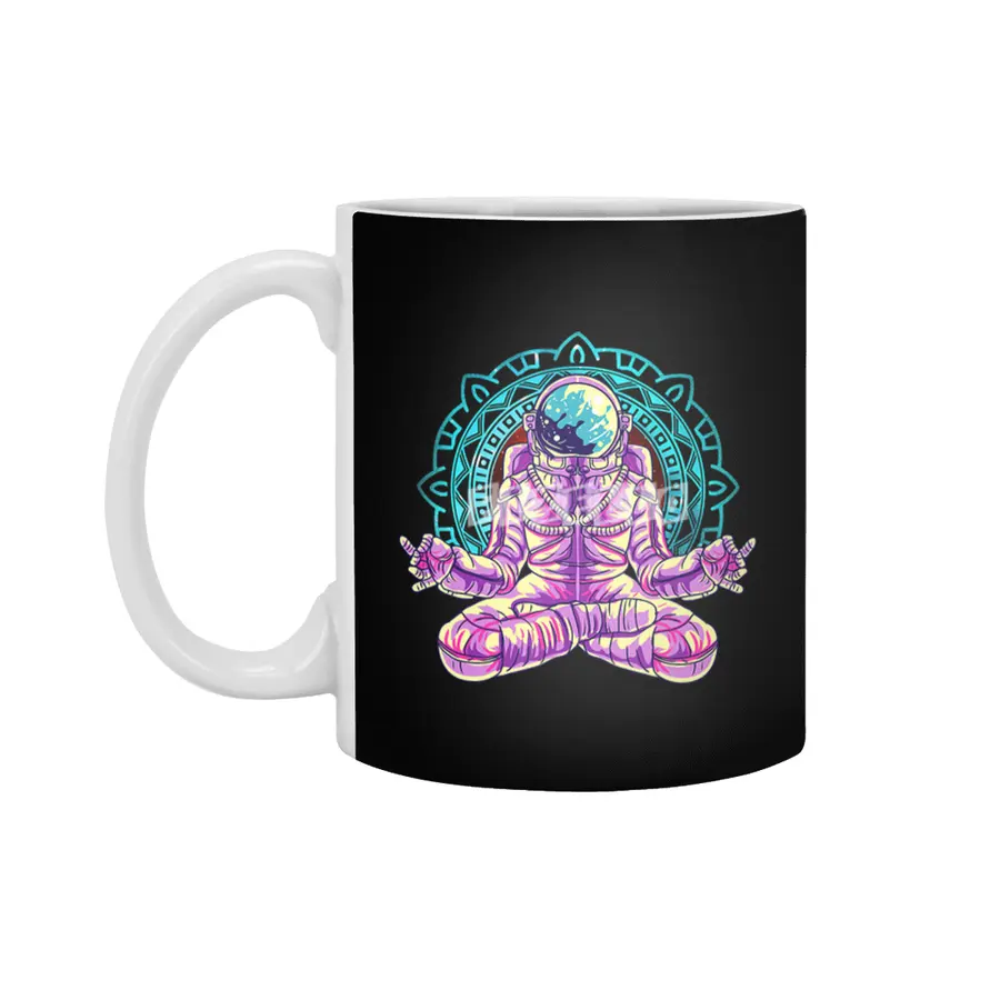 astronaut yoga lotus pose meditation tantra pilates namaste Beyaz Kupa
