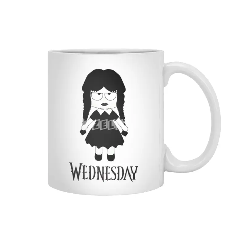 Cute Wednesday Trending Addams Graphic Beyaz Kupa