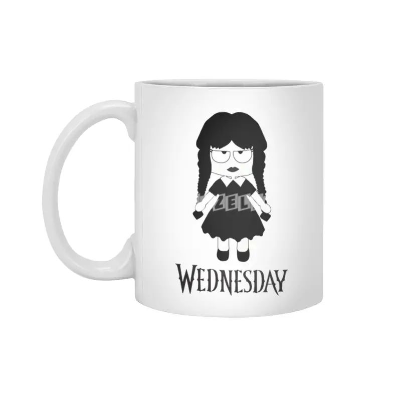Cute Wednesday Trending Addams Graphic Beyaz Kupa