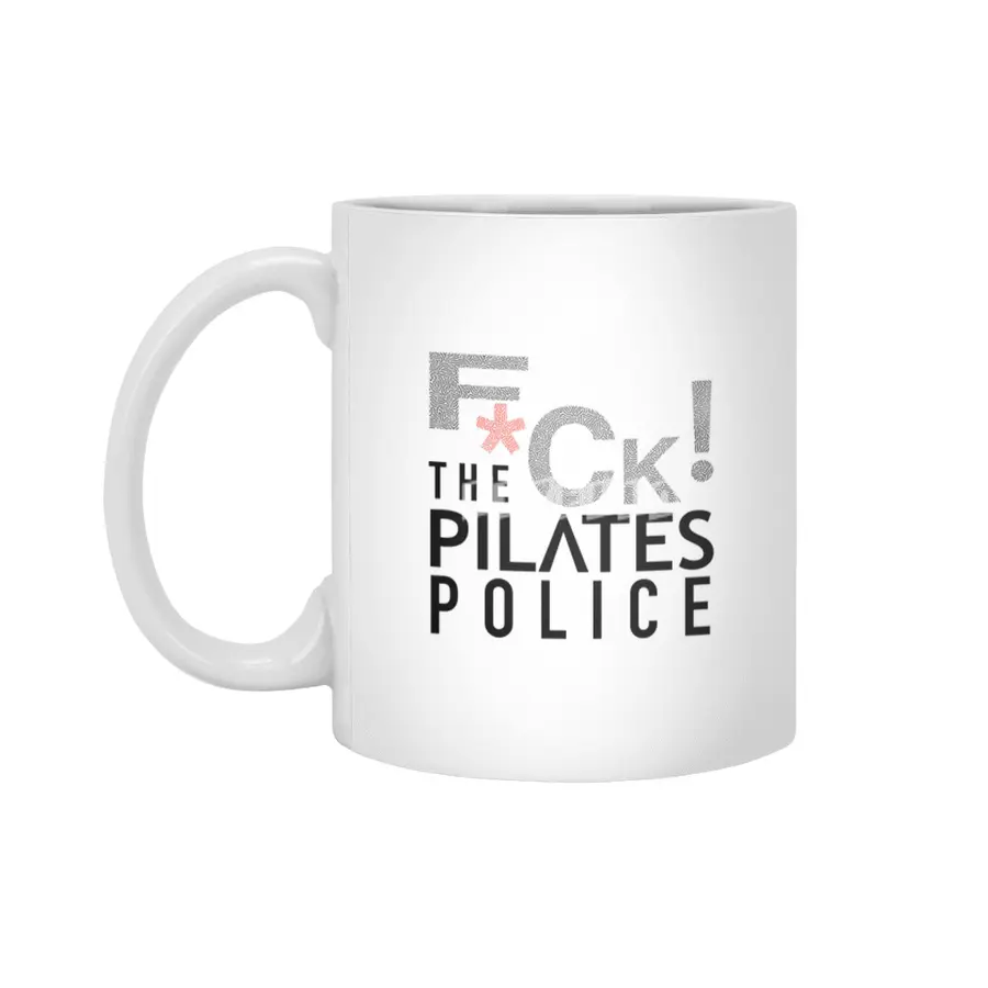 F*ck The Pilates Police Beyaz Kupa