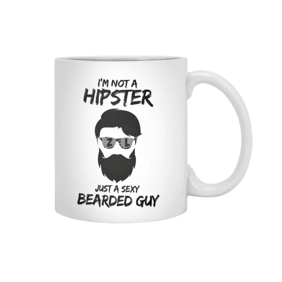 I'm not a Hipster Just a sexy guy Beyaz Kupa