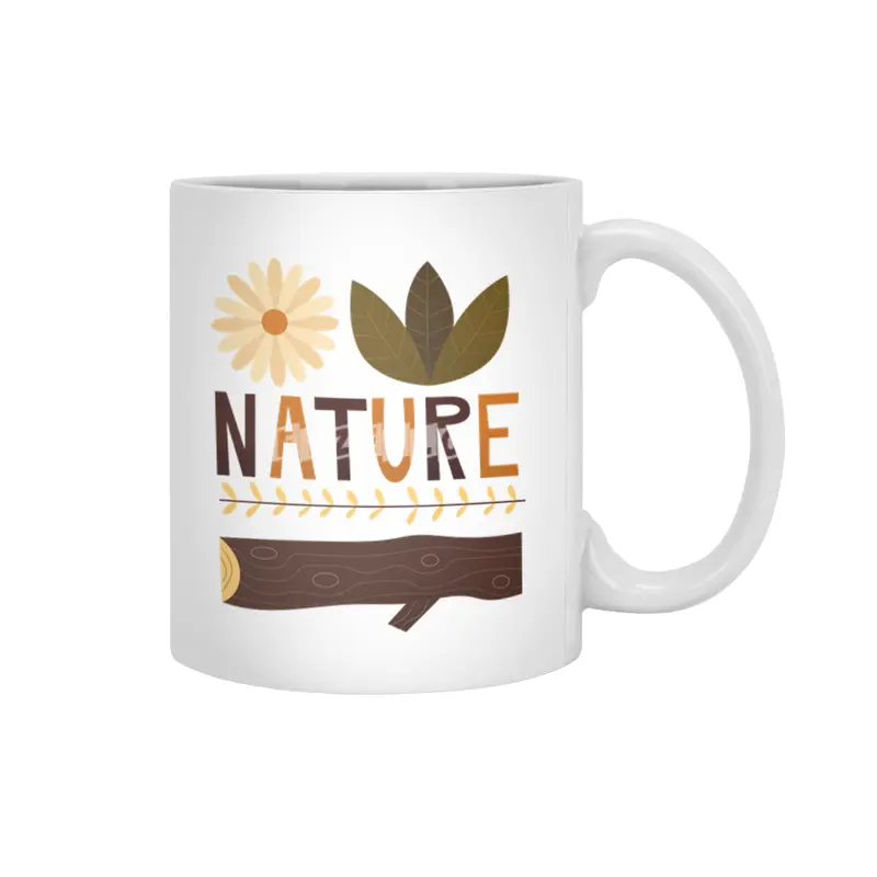 Outdoors Vintage Nature T-Shirt | Retro Camping Design Beyaz Kupa