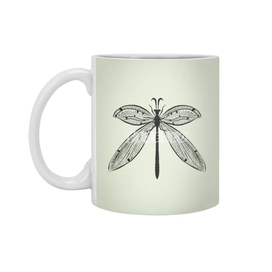 Dragonfly Nature Lover Insect Art Beyaz Kupa