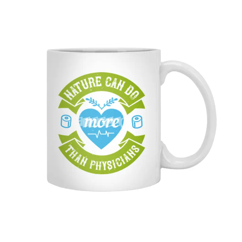 Medicine  - Nature Do More Than Medicine Beyaz Kupa