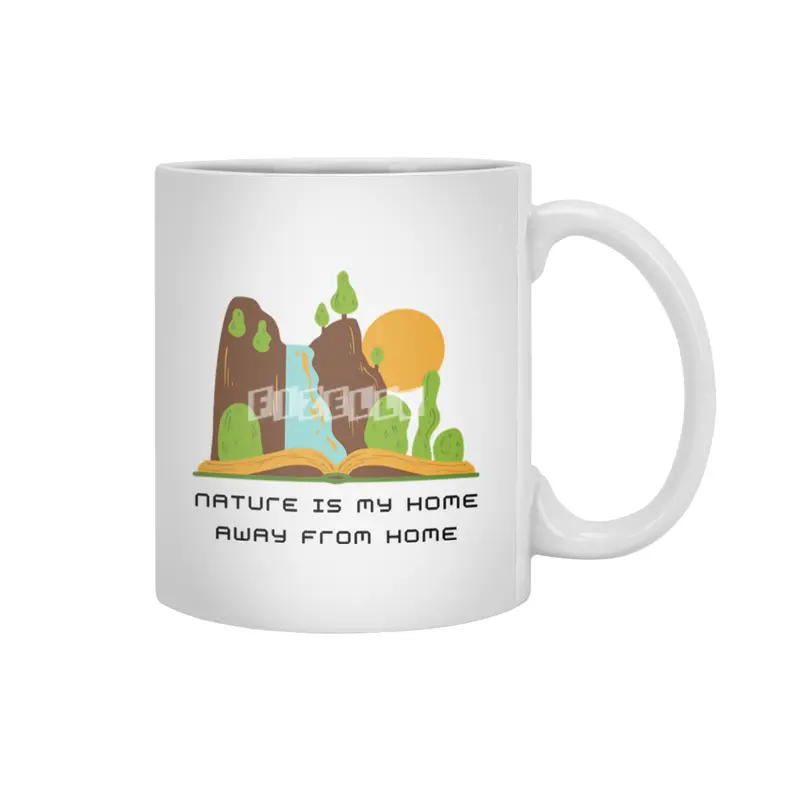 Nature is my home away from home Beyaz Kupa