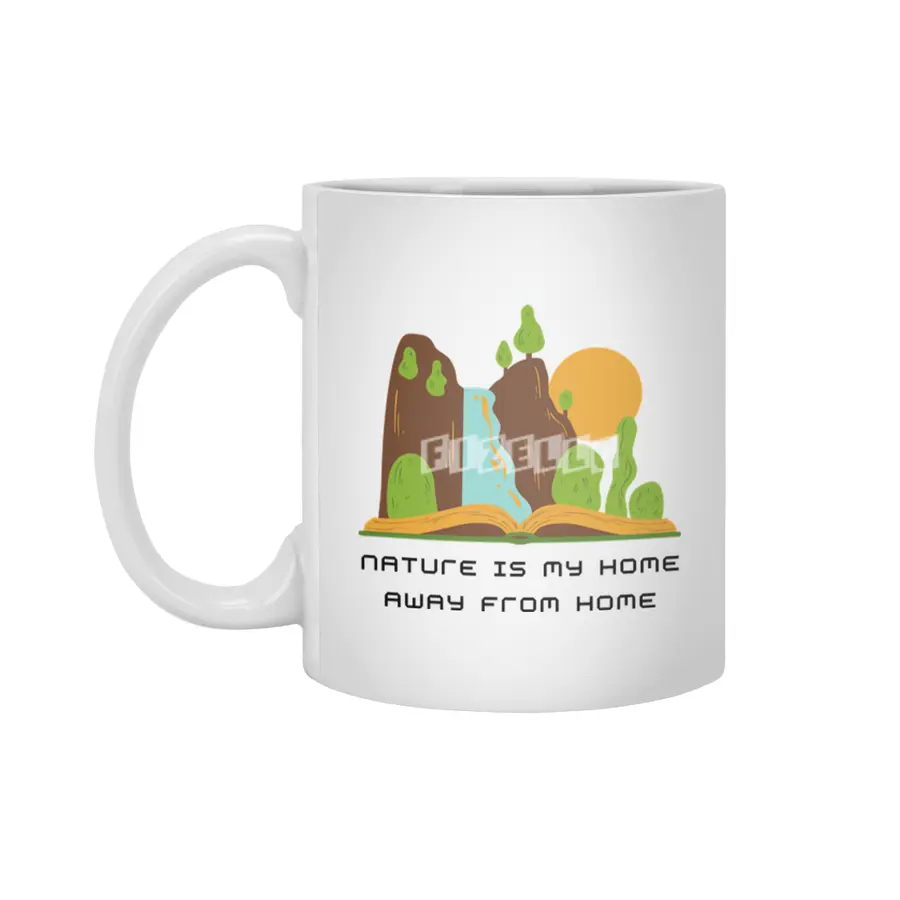 Nature is my home away from home Beyaz Kupa