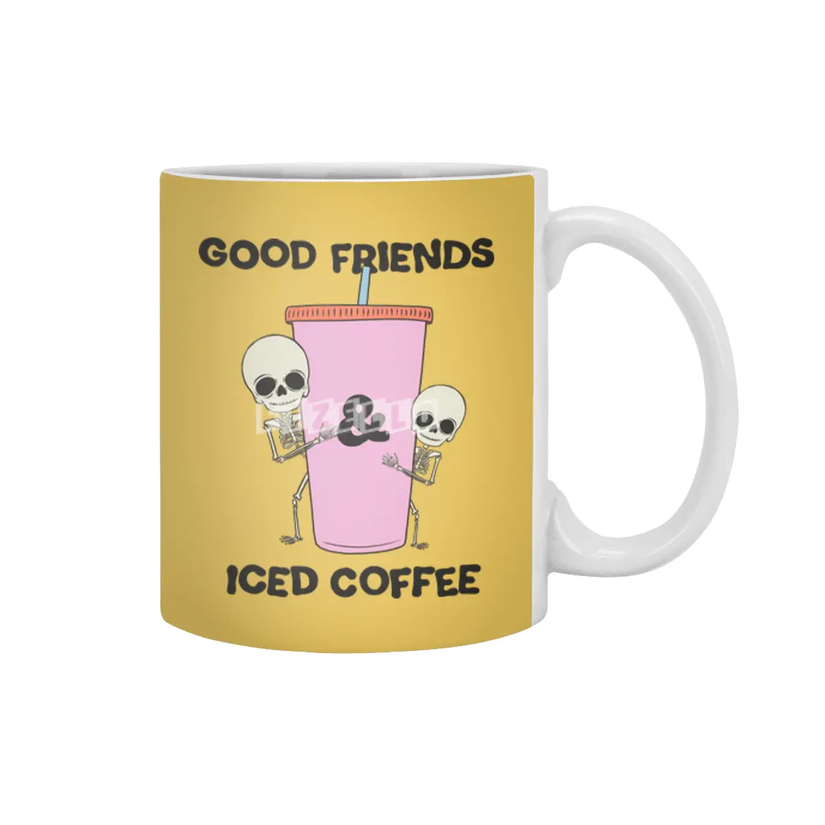 Good Friends & Iced Coffee Beyaz Kupa