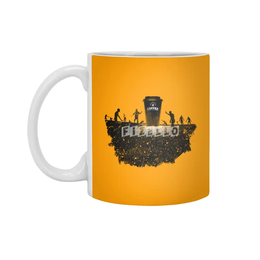Zombie need coffee  Beyaz Kupa