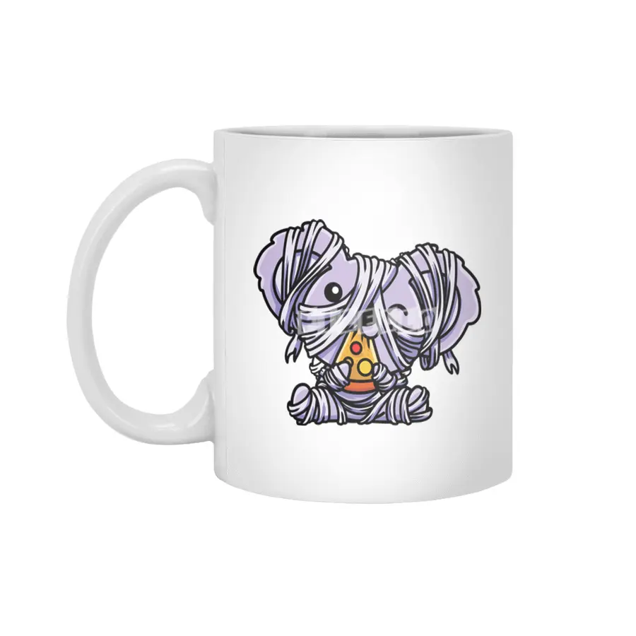 Cute Spooky Halloween Koala Bear as Mummy Costume Beyaz Kupa