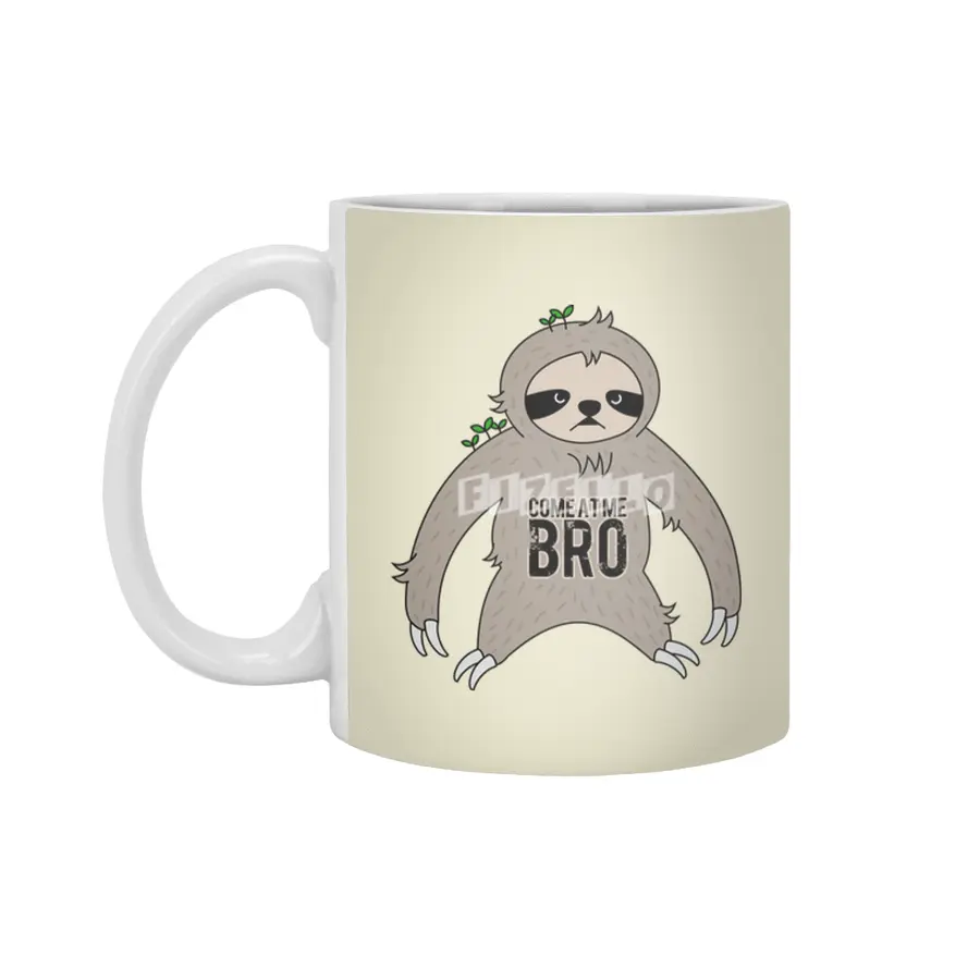 come at me bro sloth Beyaz Kupa