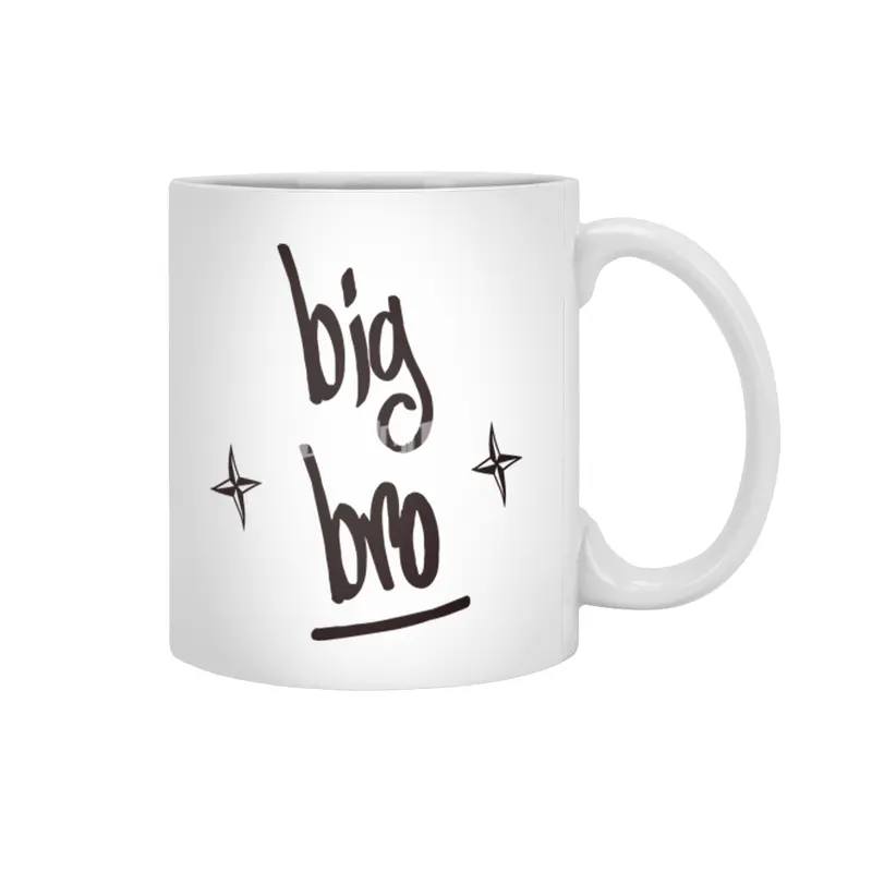 Kids Big brother t shirt big bro tee graphic tee gift newborn kid Beyaz Kupa