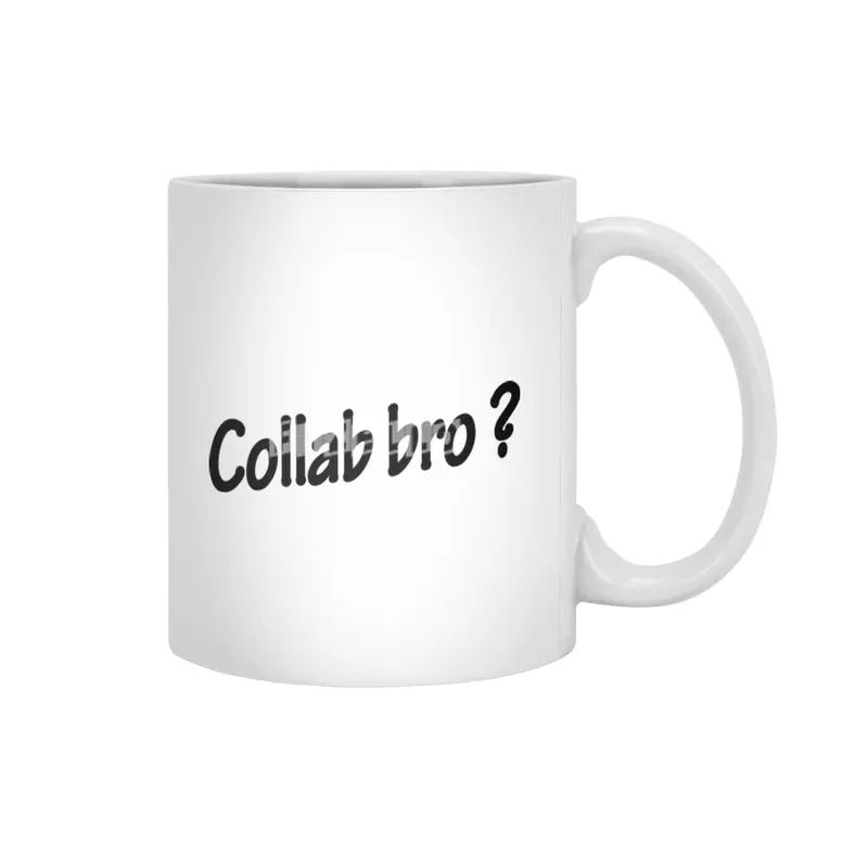 Collab bro - Music Production quote Beyaz Kupa