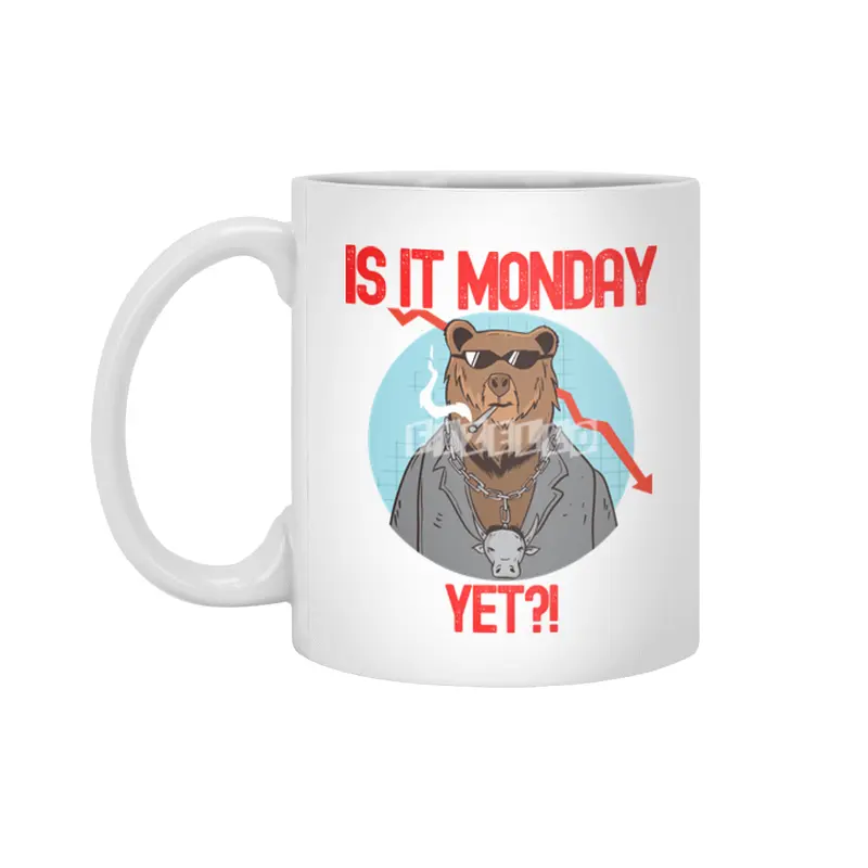 Is It Monday Yet? - Funny Trading Lover Beyaz Kupa