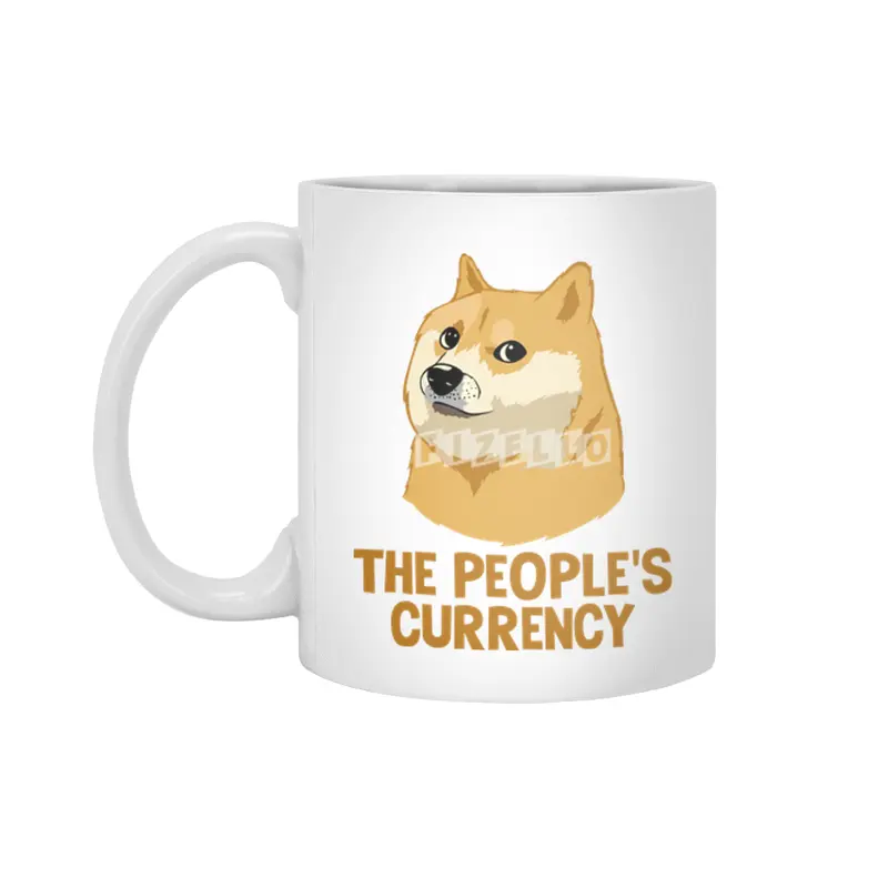 Dogecoin The People Currency Funny Crypto Beyaz Kupa