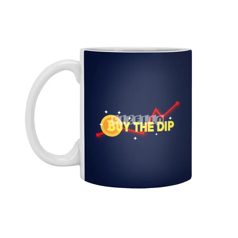 Funny Crypto Buy The Dip Beyaz Kupa