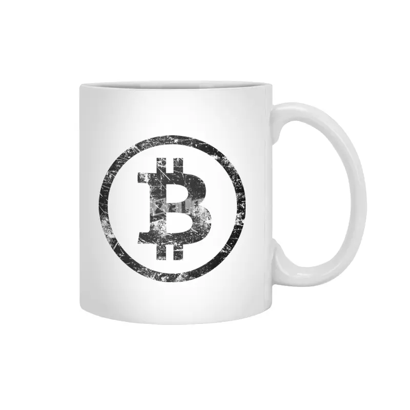 Bitcoin Vintage Crypto Cryptocurrency Gift Beyaz Kupa