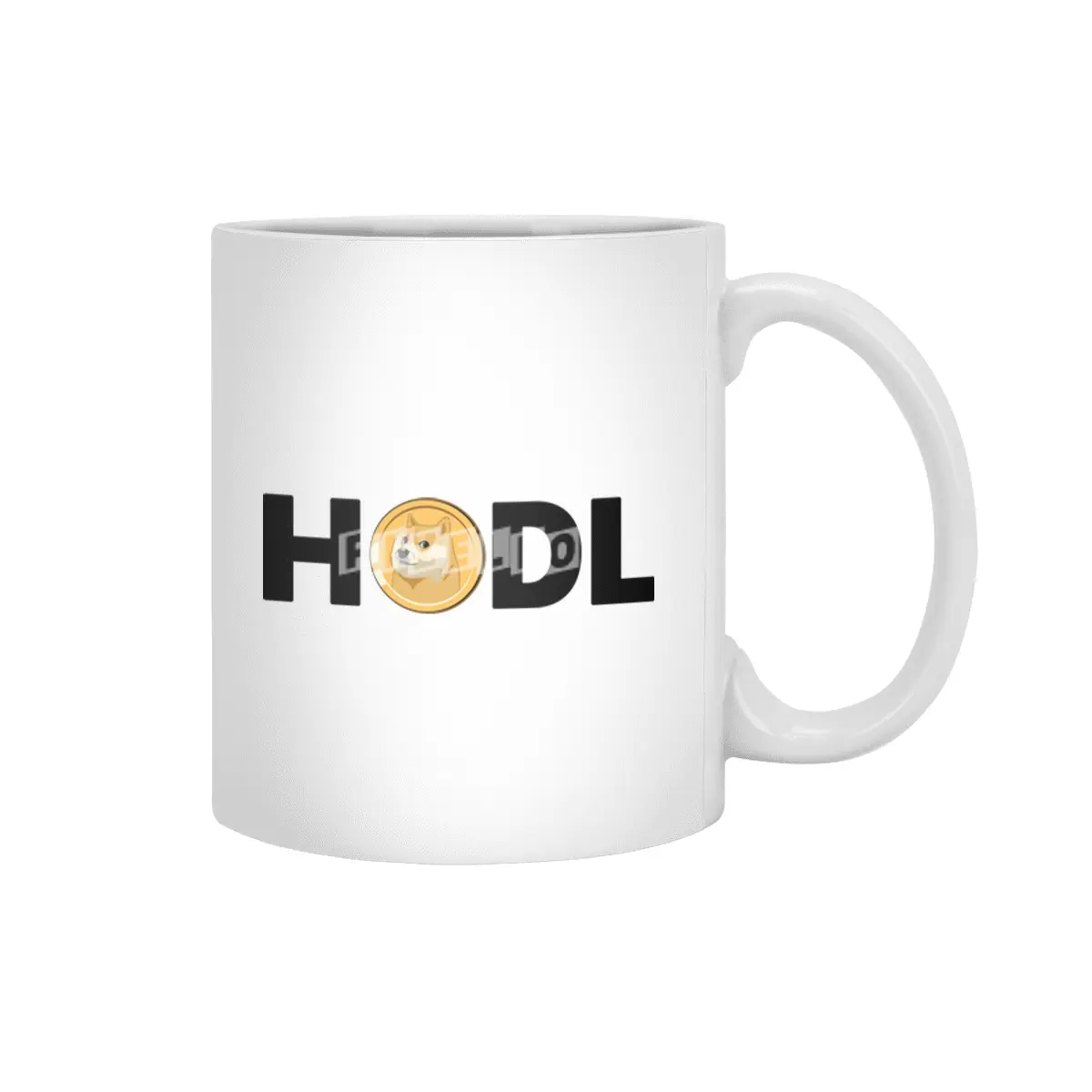 HOLD Dogecoin Funny Doge Crypto Cryptocurrency Beyaz Kupa