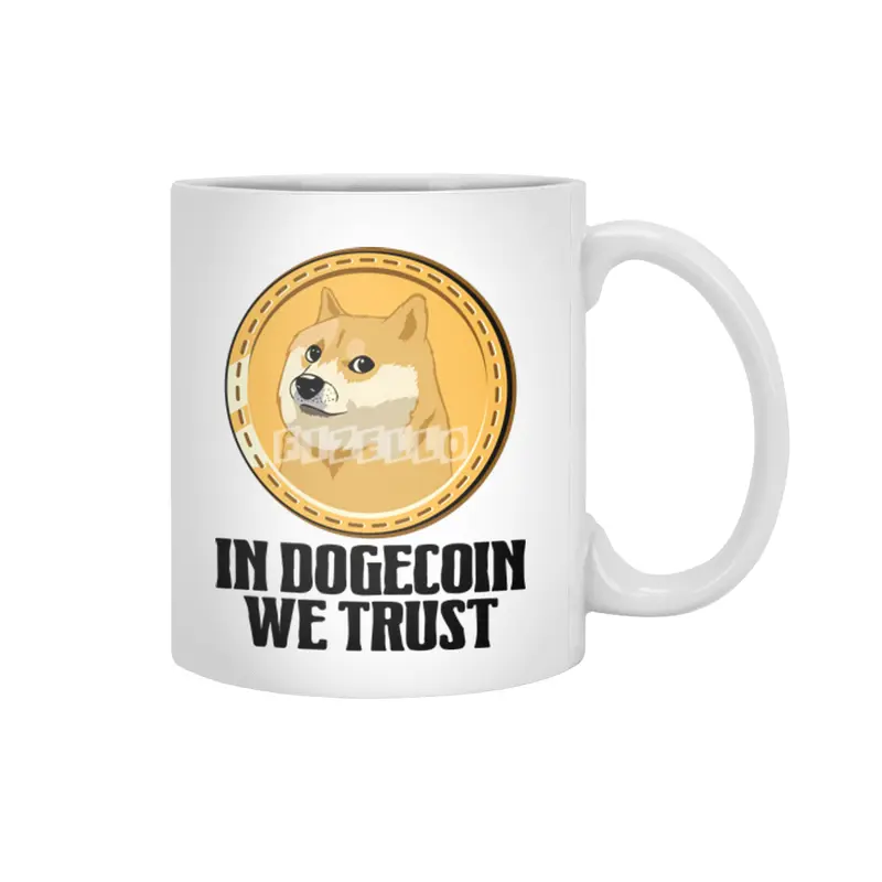 In Dogecoin We Trust Funny Crypto Cryptocurrency Beyaz Kupa