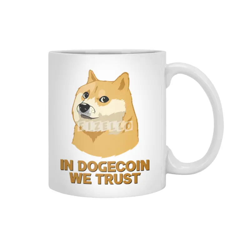 In Dogecoin We Trust Funny Crypto Cryptocurrency Beyaz Kupa