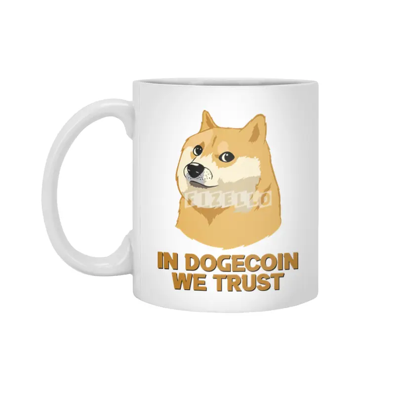 In Dogecoin We Trust Funny Crypto Cryptocurrency Beyaz Kupa